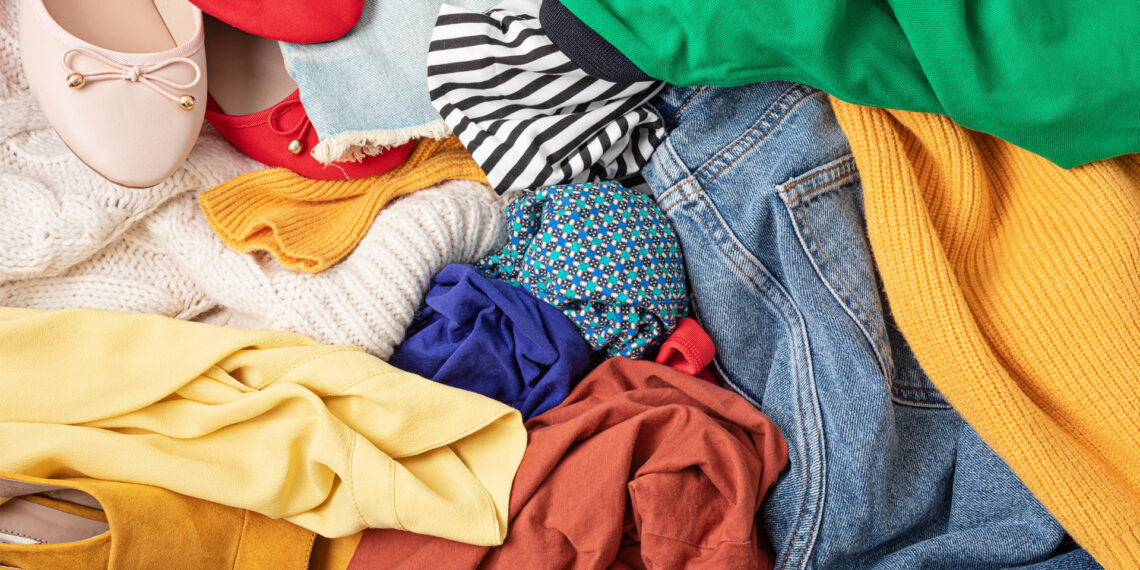 A pile of inexpensive, low-quality clothes (iStock image)