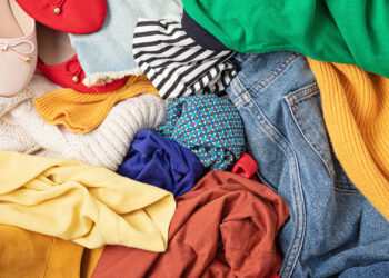 A pile of inexpensive, low-quality clothes (iStock image)