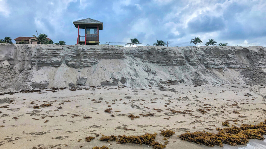 Erosion on a South Florida beach (iStock image)
