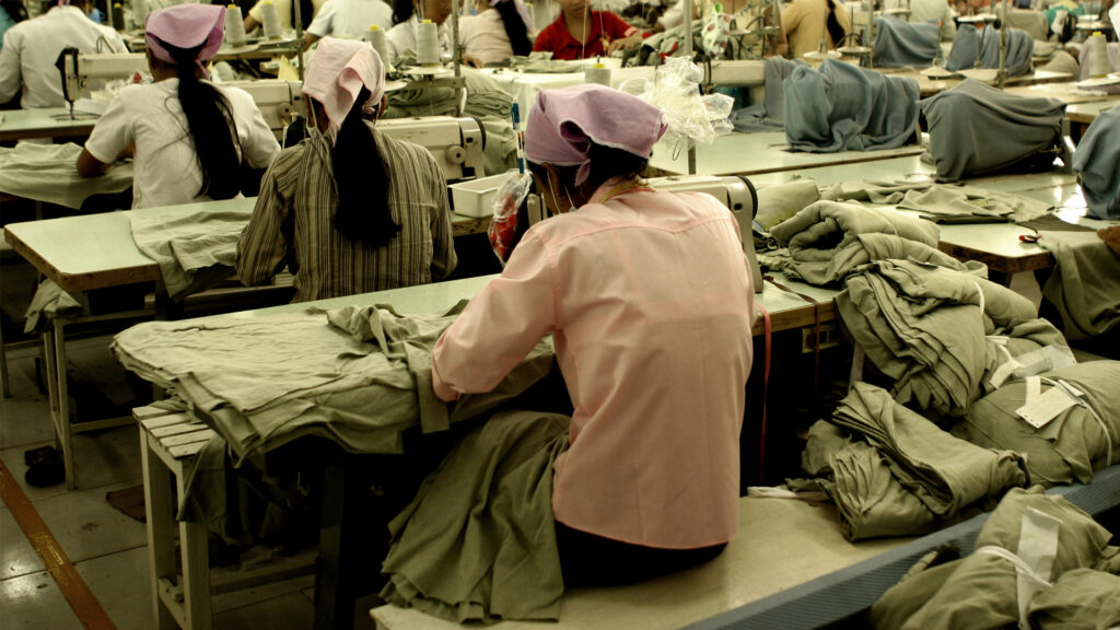 Workers in a garment factory overseas (iStock image)
