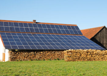 Solar panels on a farmhouse (iStock image)