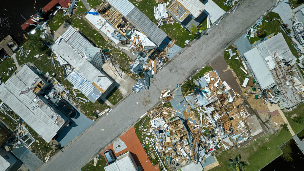 Homes destroyed by Hurricane Ian (iStock image)