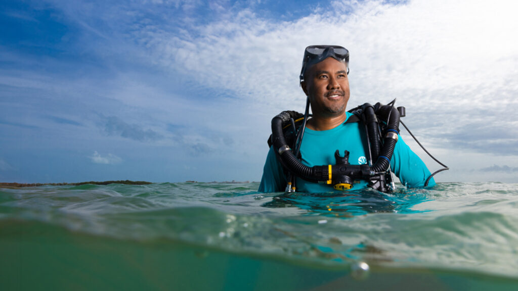 Richard Coleman has traveled to some of the most remote areas of the world to learn more about the migration patterns of different species of fish. (Joshua Prezant/University of Miami)