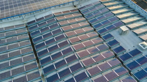 Solar panels on a building (iStock image)