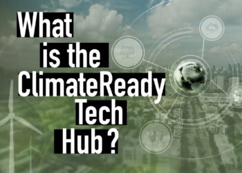 A screenshot from the video, "What is the ClimateReady Tech Hub?"