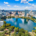 An aerial view of Lake Eola Park and downtown Orlando (iStock image)