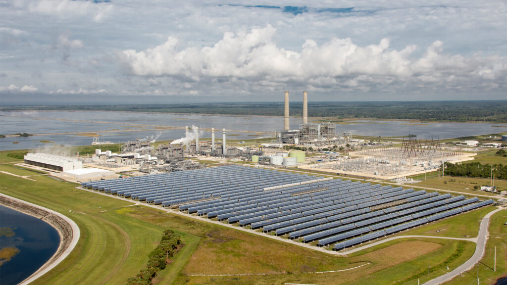 A solar array and natural gas power plant in Martin County (iStock image)