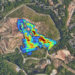 Methane plumes detected by plane at a Georgia landfill surrounded by homes. (Carbon Mapper)
