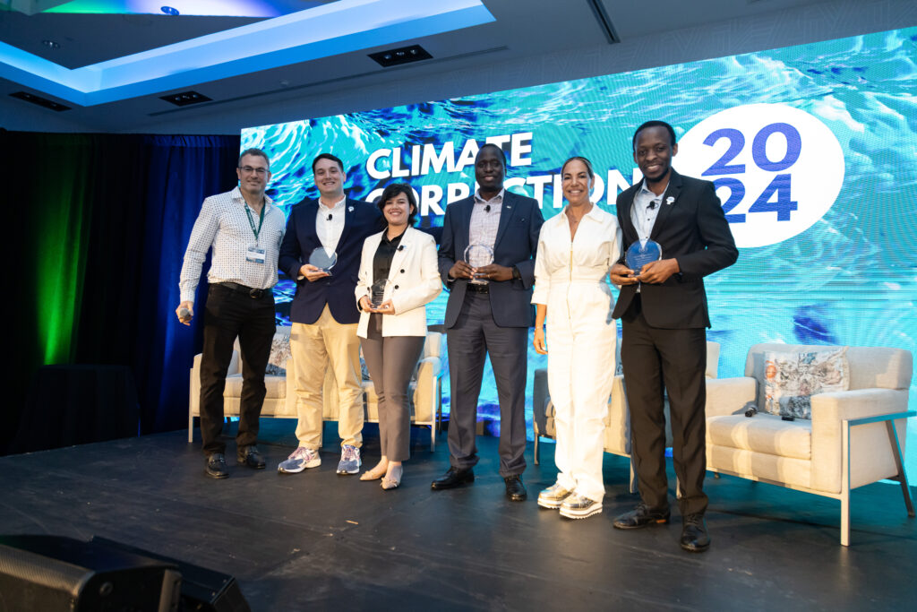 VoLo Foundation presented its 2024 VISTA Award to a project on the “Evaluation of Plant Varieties for Green Roofs in South Florida" by Florida International University graduate students Ivan Oyege, Priyanka Belbase, Moses Kiwanuka and Jordan Prats. (VoLo Foundation photo)
