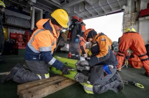 The expedition deployed moorings, gliders and automated floats to gather data. (Lana Young/AntNZ/NIWA/K872, CC BY-SA)