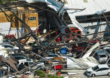 Industrial buildings in Florida destroyed by Hurricane Ian (iStock image)