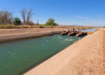 Arizona's residents thirst is quenched by hundreds of miles of water canals, primarily filled by the Colorado River. (iStock image)