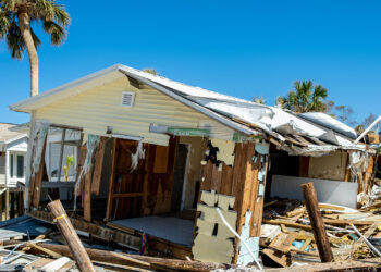 A home destroyed by Hurricane Ian in Fort Myers Beach (iStock image)