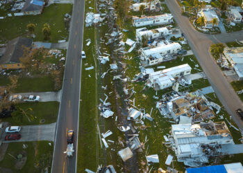 Some of the destruction to homes caused by Hurricane Ian in Florida (iStock image)