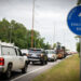 Vehicles line up on a hurricane evacuation route. (iStock image)