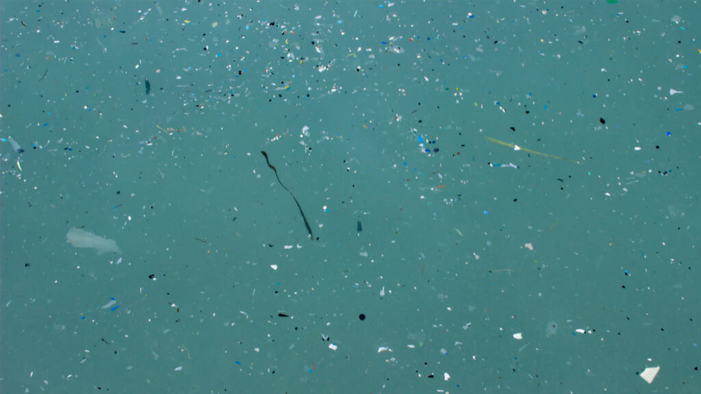 Tiny bits of plastic known as microplastics are being found in the ocean, while even smaller particles known as nanoplastics are also present but are invisible to the naked eye. (iStock image)