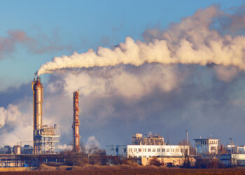 Pollution is released by a factory in China (iStock image)