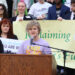 Cameron Driggers speaks at a rally in Tallahassee at the beginning of this year’s spring legislative session, where more than 200 students from across the state converged to demand passage of key bills regarding climate action, sustainability and resiliency. (Submitted image)