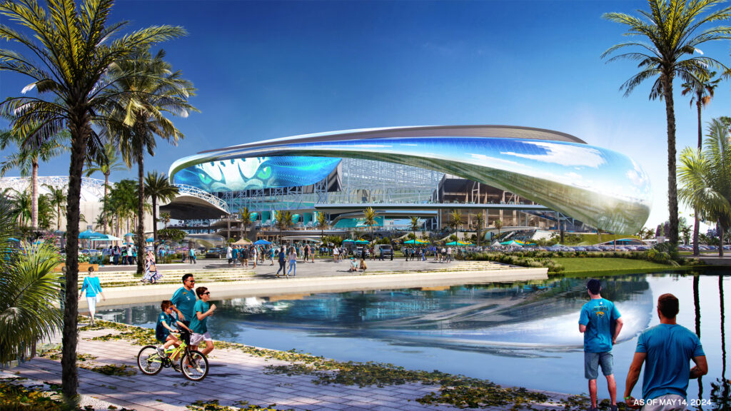 A rendering of the proposed Jacksonville Jaguars stadium (City of Jacksonville)