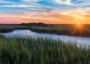 The sun sets over a marshy branch of the Matanzas River in St. Augustine. (iStock image)