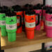 A display featuring reusable Stanley brand cups for sale, with a limit of two per customer, at a sporting goods store. (PK-WIKI, CC BY 4.0, via Wikimedia Commons)