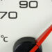 A temperature gauge in a vehicle (iStock image)