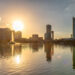 Sunset over the Orlando skyline and Lake Eola Park (iStock image)