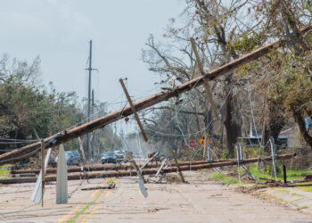 Damage caused by Hurricane Laura (iStock image)