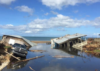 Destruction in Puerto Rico from Hurricane Maria in 2017 (National Oceanic and Atmospheric Administration, Public domain, via Wikimedia Commons)