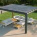 Pavilion Solar's EnPods are solar canopies that can serve as a carport or covering for an outdoor living area, providing an alternative to rooftop solar. (Image courtesy of Pavilion Solar)