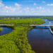 A drone shot from above the St Lucie River (iStock image)