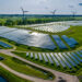 Solar panels and wind turbines on a landfill (iStock image)