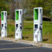 Chargers for electric vehicles in a mall parking lot (iStock image)