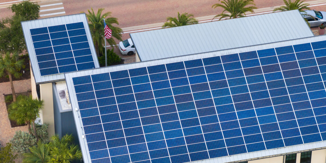 Solar panels on a rooftop in Florida (iStock image)