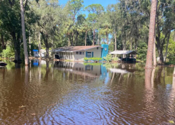 Flooding in Yankeetown from Hurricane Helene (Ayurella Horn-Muller/Grist)