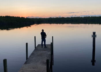 Fishing in Everglades National Park at sunrise (iStock image)