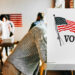 A voting booth at a polling place (iStock image)