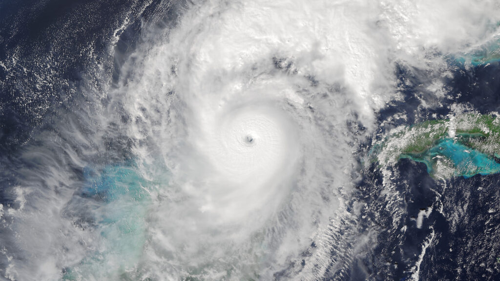 A satellite image of Hurricane Milton on Oct. 8 (VIIRS imagery from the NOAA-21 Satellite, Public domain, via Wikimedia Commons)