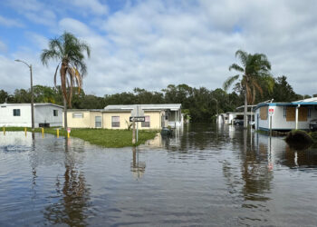 Flooding in Lakeland as a result of Hurricane Milton (Jocelyn Augustino/Federal Emergency Management Agency, via Defense Visual Information Distribution Service)