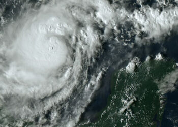Hurricane Milton off the coast of Mexico on Oct. 6 (NOAA, Public domain, via Wikimedia Commons)