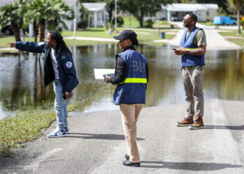 FEMA conducts Disaster Survivor Assistance after Hurricane Milton in Orange City. (Chief Petty Officer Daniel M. Young via Defense Visual Information Distribution Service)