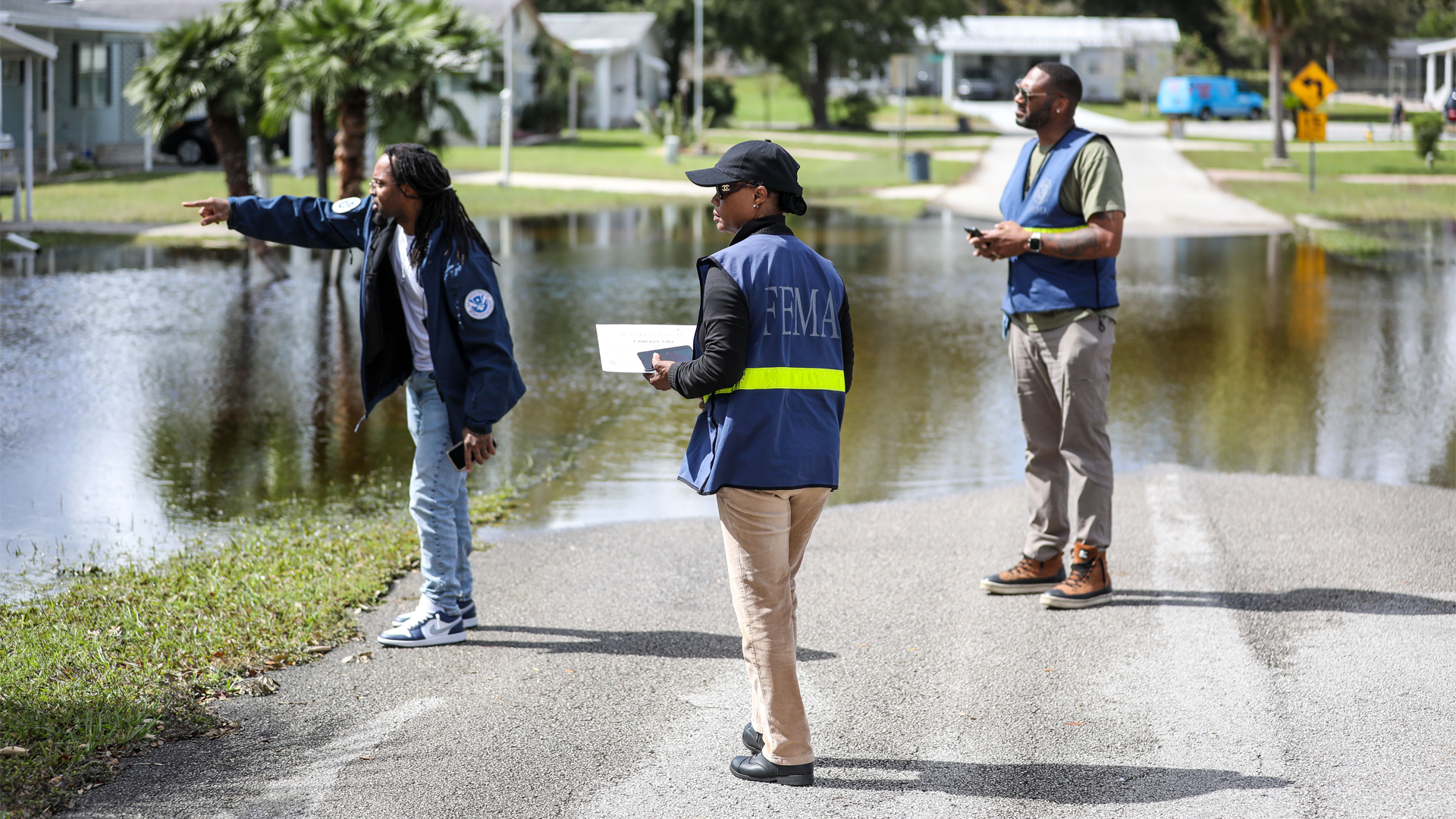 FEMA conducts Disaster Survivor Assistance after Hurricane Milton in Orange City. (Chief Petty Officer Daniel M. Young via Defense Visual Information Distribution Service)