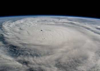 Hurricane Milton, a Category 5 storm at the time of this photograph, is pictured in the Gulf of Mexico off the coast of Yucatan Peninsula from the International Space Station as it orbited 257 miles above on Oct. 8. (NASA, via flickr)