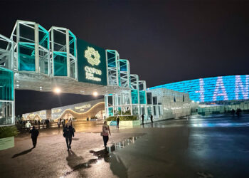 Azerbaijan should be given credit for serving as a welcoming host. They constructed a very functional temporary venue for COP29. Security seemed to be something of an area of expertise for them with a policeman never out of arm's reach everywhere at the conference and in much of the city as well. (Photo by Michal Fidler, text by John Capece)
