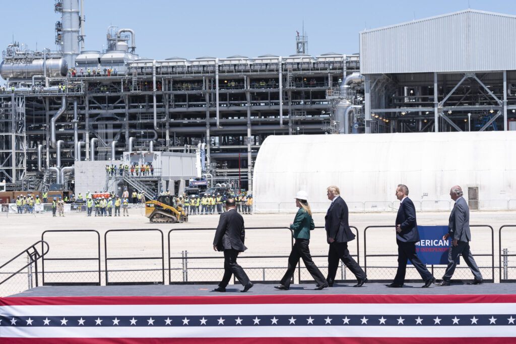 President Donald Trump tours a liquified natural gas terminal in Hackberry, La., in 2019, (Official White House photo by Shealah Craighead)