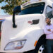 Mechanical and Aerospace Engineering Professor Subith Vasu and students pose with a PACCAR truck that may stand to benefit from Vasu’s hydrogen combustion engine research. (Photo by Antoine Hart)
