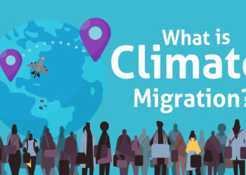A screenshot from the bite-sized video, "What is climate migration?" (FAU CES)