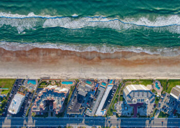An aerial view of Daytona Beach (iStock image)