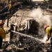 March Field Fire Emergency Services assists in fire suppression efforts against the Eaton Fire in the Altadena Neighborhood of Los Angeles on Jan. 11, 2025. (Tech. Sgt. Joseph Pagan/US Air National Guard, via Defense Visual Information Distribution Service)