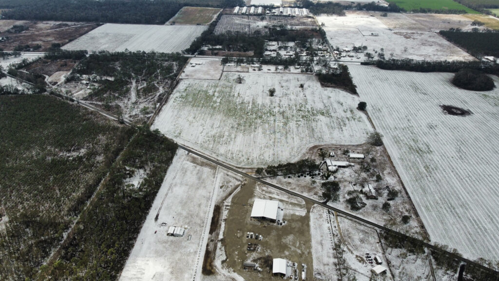 Madison County, Florida, after the largest snowstorm in recorded history in the region. (Chastizement, CC0, via Wikimedia Commons)